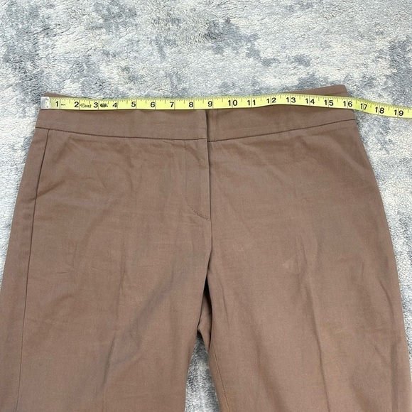 Brunello Cucinelli Brown Straight Leg Trouser Pants Office Career Sz 8 - Picture 5 of 11